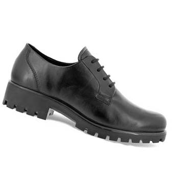 Women's Ecco Modtray Tie Dress Shoes Black | USA 103FDN